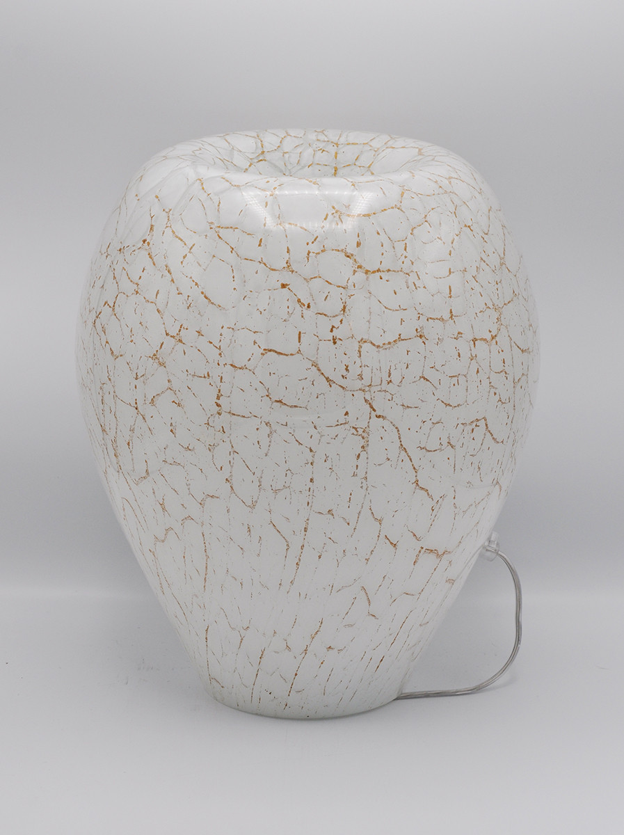 Loranto + Goldline, lamp wit-goud, 1x deuk